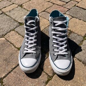 Gray High-Top Converse